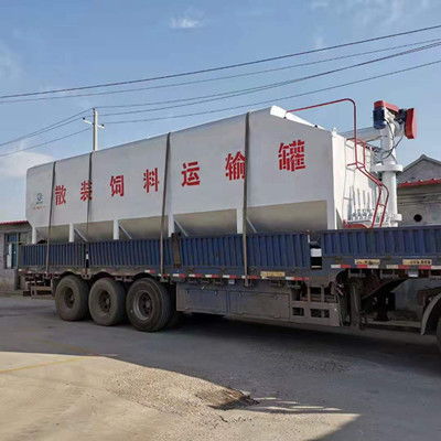 饲料厂专用运输车25吨散装饲料罐车参数